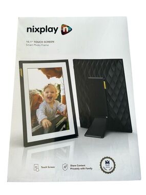 Nixplay 10.1" Black Touchscreen Smart Photo Frame